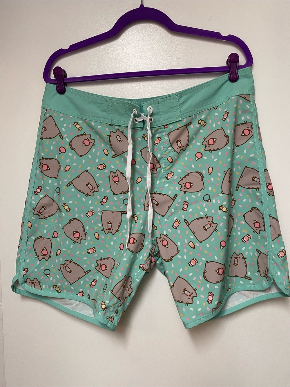 Pusheen the Cat sweets board swim trunk shorts size 34